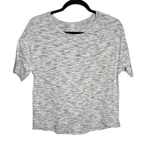 Lululemon Women's Run It Out Tee‎ Tiger Space Dye Black White Size 6
